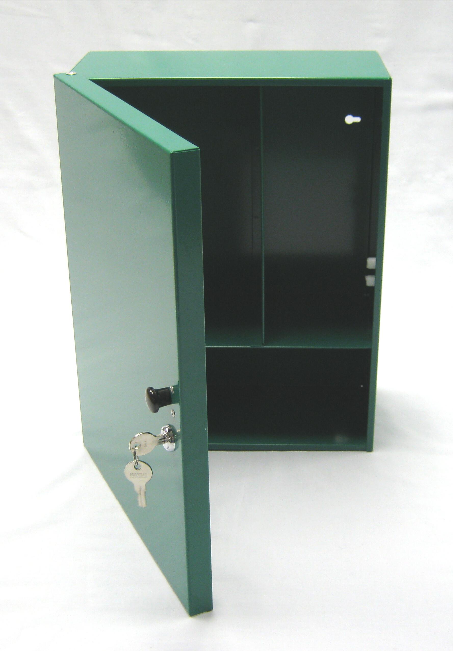 Cabinet First Aid Supplies Steel Wall Cabinet With Lock Green